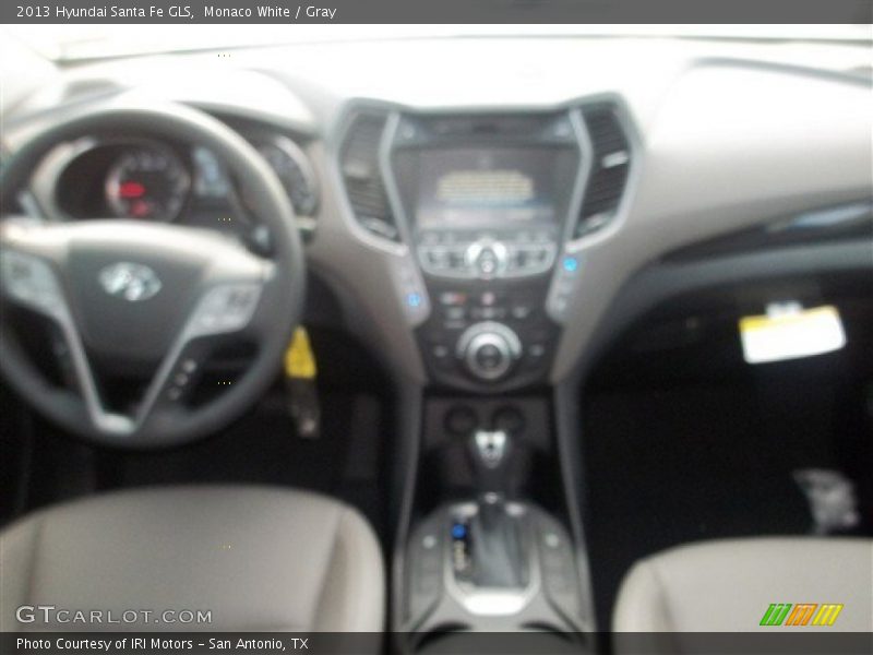 Monaco White / Gray 2013 Hyundai Santa Fe GLS