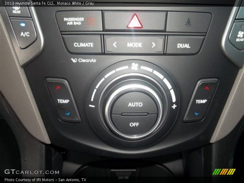 Monaco White / Gray 2013 Hyundai Santa Fe GLS