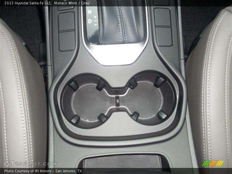Monaco White / Gray 2013 Hyundai Santa Fe GLS
