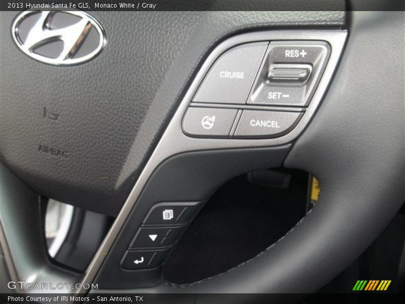 Monaco White / Gray 2013 Hyundai Santa Fe GLS