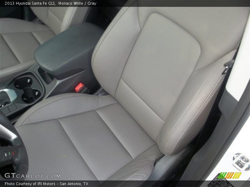 Monaco White / Gray 2013 Hyundai Santa Fe GLS