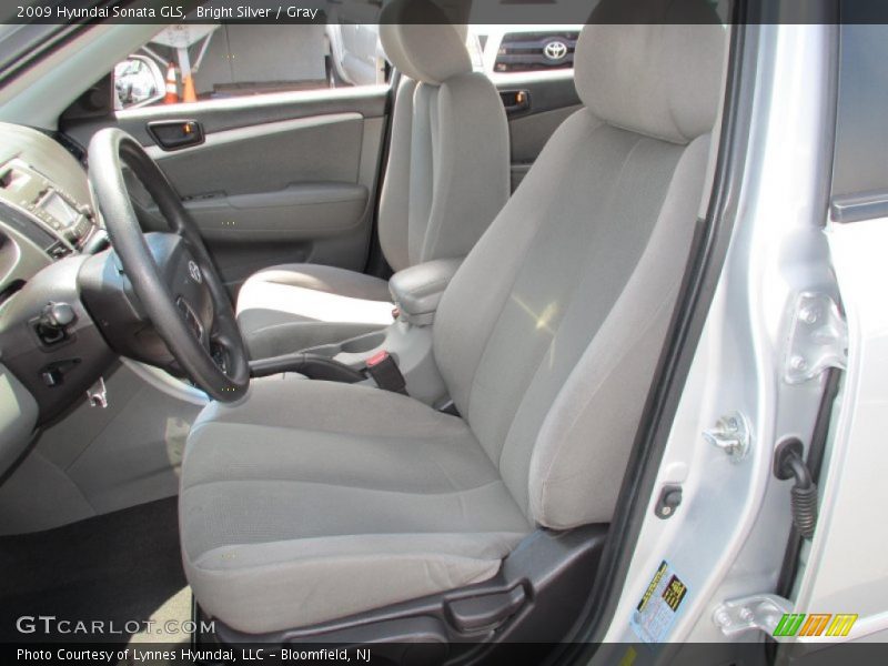 Bright Silver / Gray 2009 Hyundai Sonata GLS