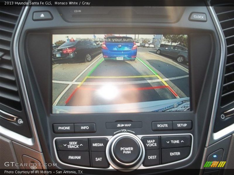 Monaco White / Gray 2013 Hyundai Santa Fe GLS