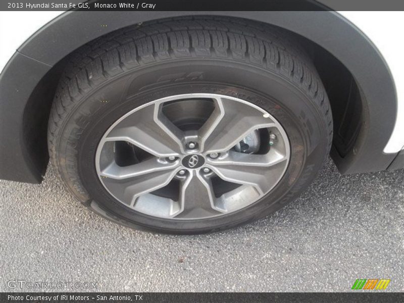 Monaco White / Gray 2013 Hyundai Santa Fe GLS