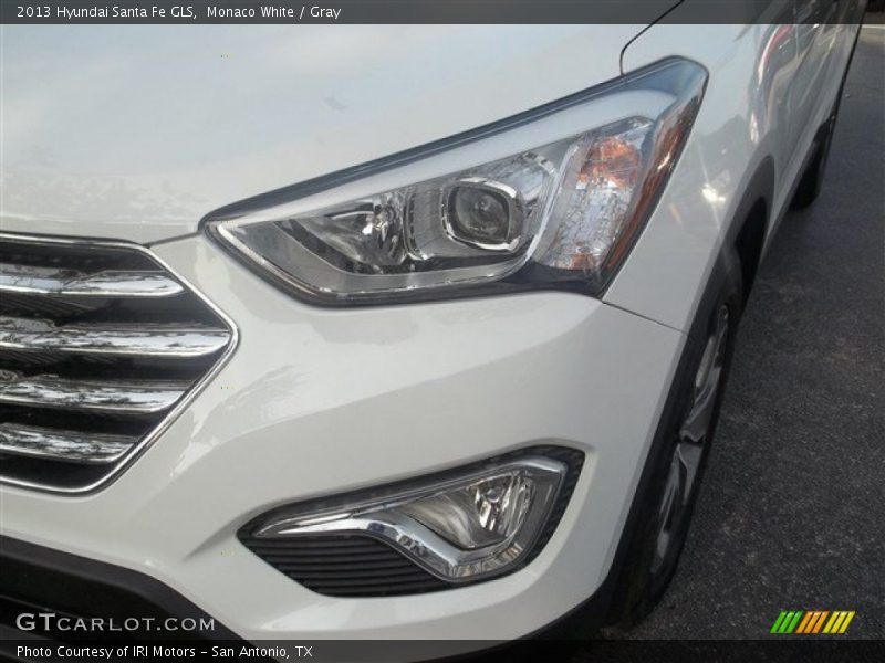 Monaco White / Gray 2013 Hyundai Santa Fe GLS