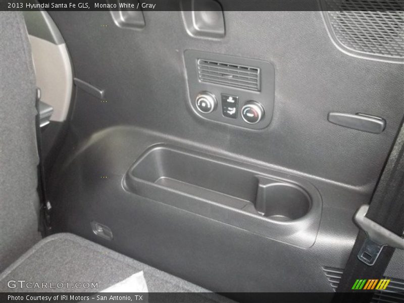 Monaco White / Gray 2013 Hyundai Santa Fe GLS