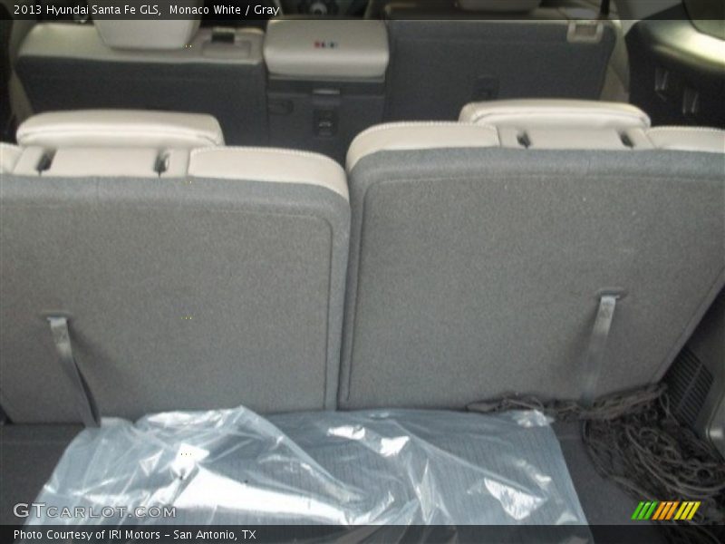 Monaco White / Gray 2013 Hyundai Santa Fe GLS
