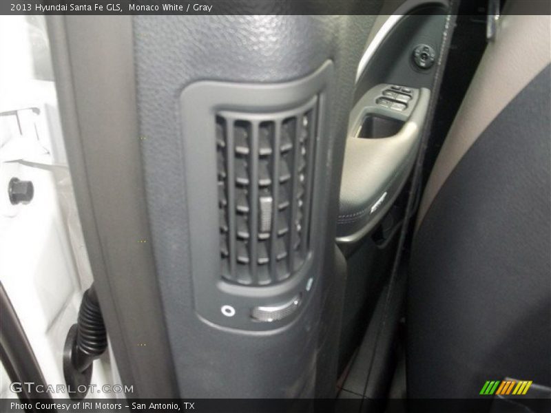 Monaco White / Gray 2013 Hyundai Santa Fe GLS