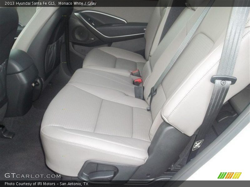 Monaco White / Gray 2013 Hyundai Santa Fe GLS