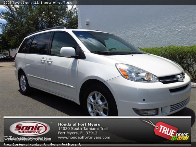 Natural White / Taupe 2005 Toyota Sienna XLE