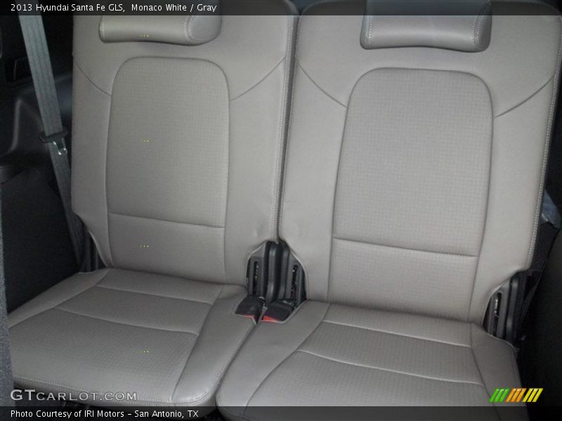 Monaco White / Gray 2013 Hyundai Santa Fe GLS