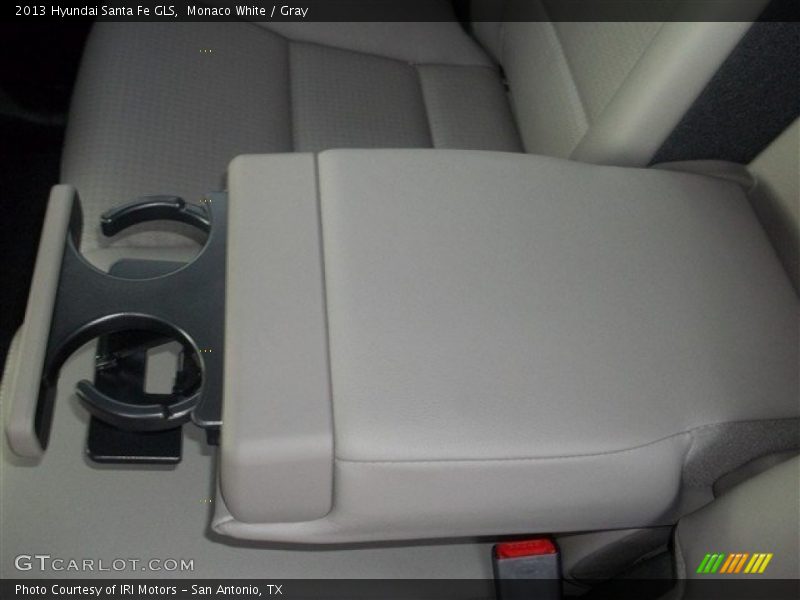 Monaco White / Gray 2013 Hyundai Santa Fe GLS