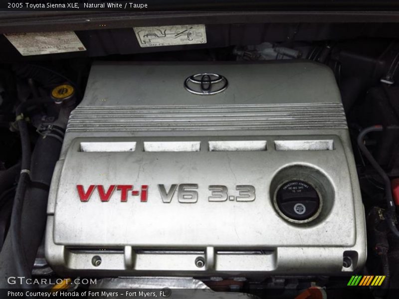 Natural White / Taupe 2005 Toyota Sienna XLE