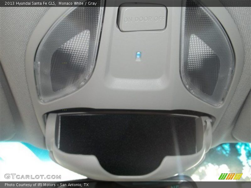 Monaco White / Gray 2013 Hyundai Santa Fe GLS