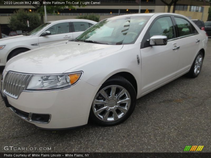 White Platinum Tri-Coat / Light Camel 2010 Lincoln MKZ AWD