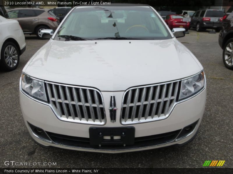 White Platinum Tri-Coat / Light Camel 2010 Lincoln MKZ AWD
