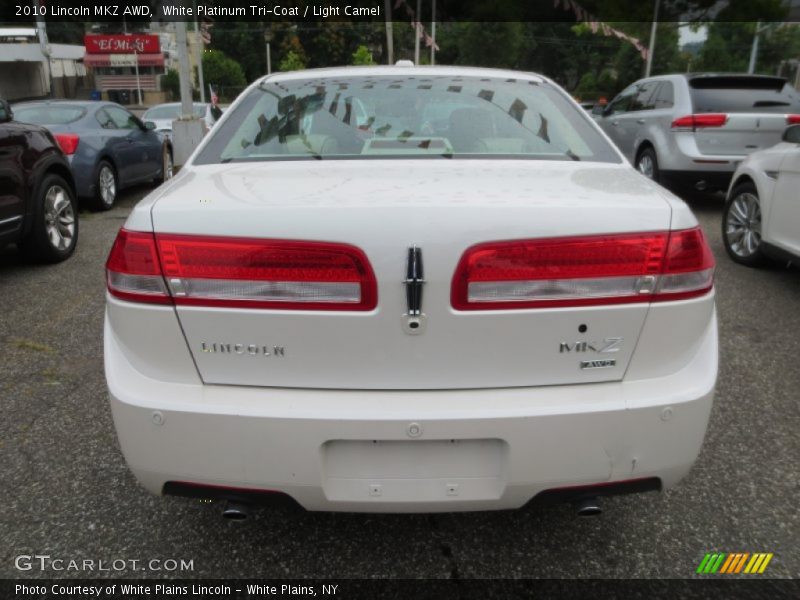 White Platinum Tri-Coat / Light Camel 2010 Lincoln MKZ AWD