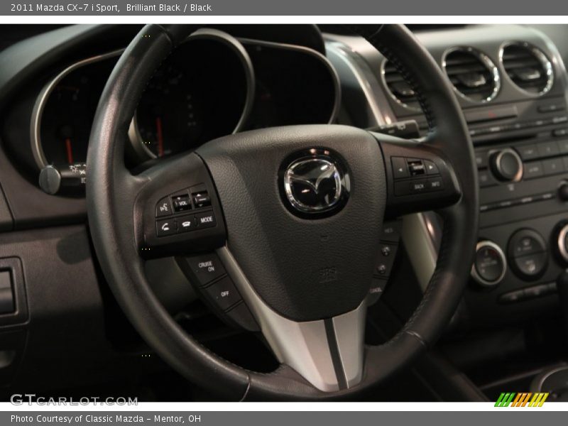 Brilliant Black / Black 2011 Mazda CX-7 i Sport