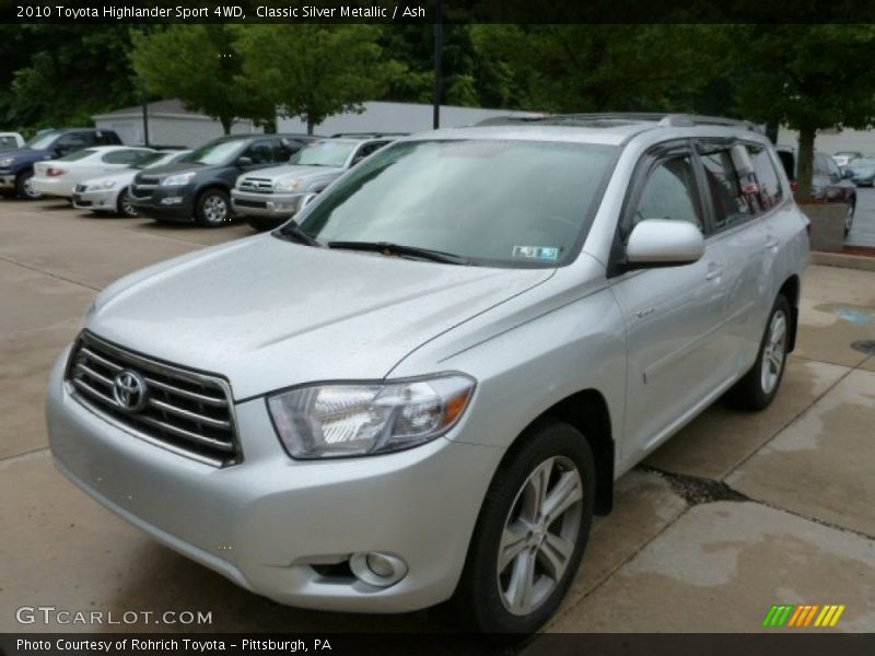 Classic Silver Metallic / Ash 2010 Toyota Highlander Sport 4WD