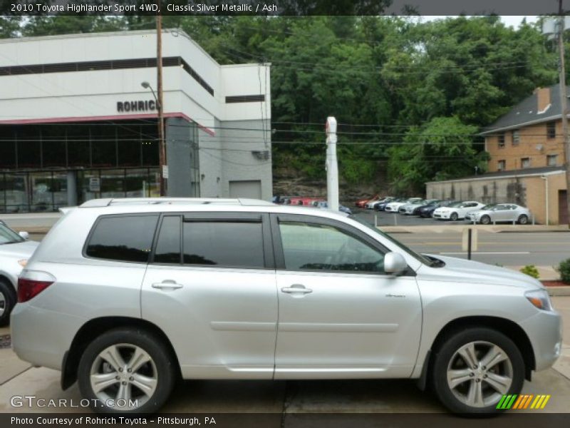 Classic Silver Metallic / Ash 2010 Toyota Highlander Sport 4WD