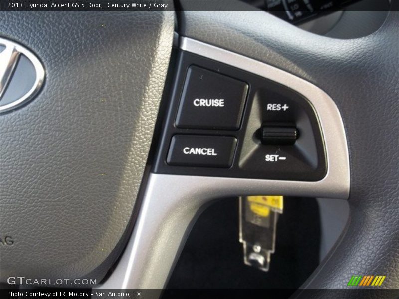 Century White / Gray 2013 Hyundai Accent GS 5 Door