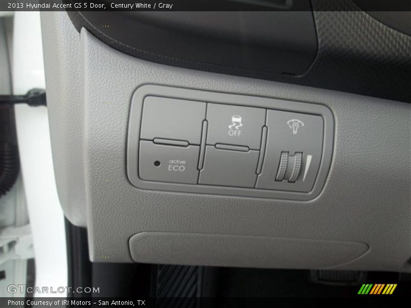 Century White / Gray 2013 Hyundai Accent GS 5 Door