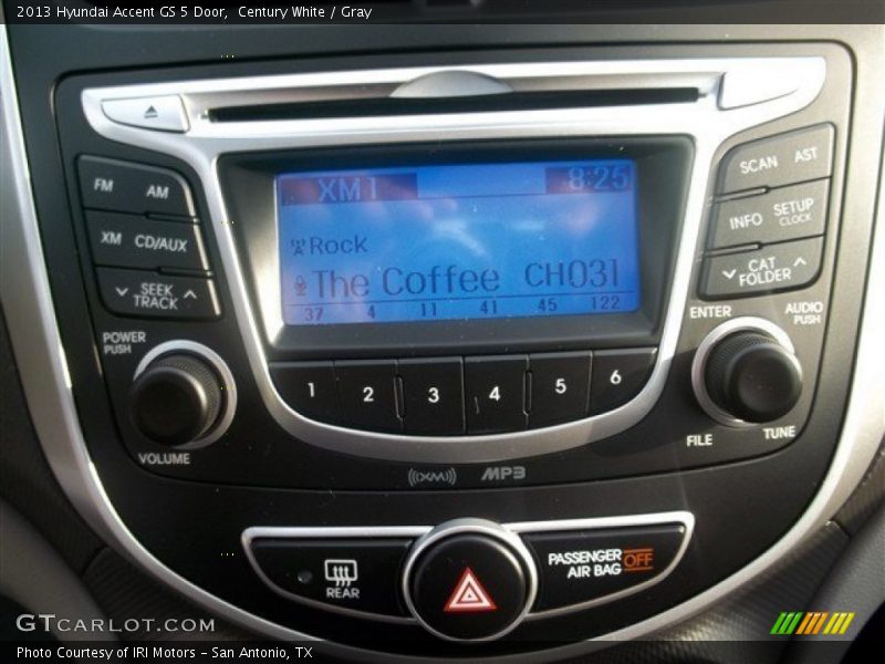 Century White / Gray 2013 Hyundai Accent GS 5 Door