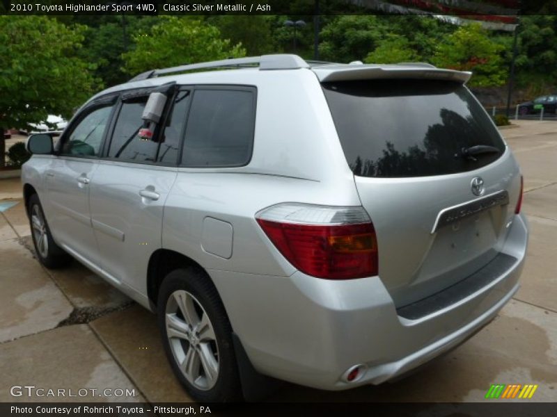 Classic Silver Metallic / Ash 2010 Toyota Highlander Sport 4WD