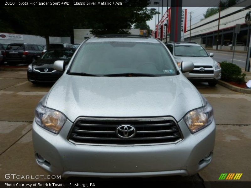 Classic Silver Metallic / Ash 2010 Toyota Highlander Sport 4WD