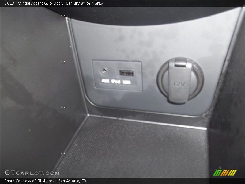 Century White / Gray 2013 Hyundai Accent GS 5 Door
