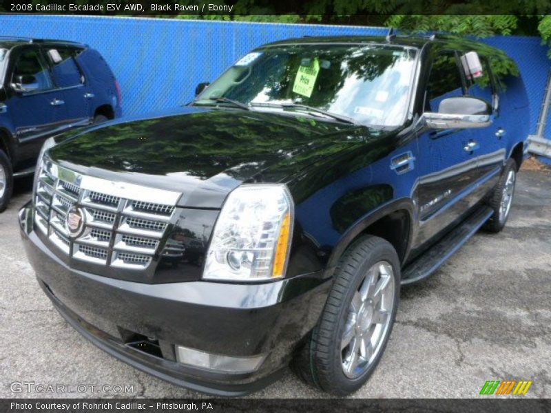 Black Raven / Ebony 2008 Cadillac Escalade ESV AWD