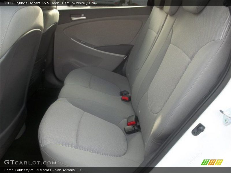 Century White / Gray 2013 Hyundai Accent GS 5 Door