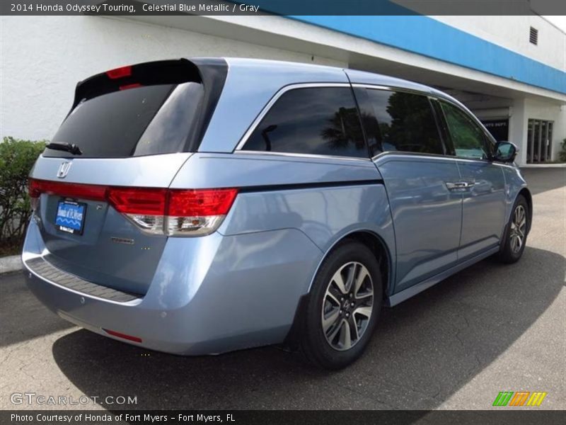 Celestial Blue Metallic / Gray 2014 Honda Odyssey Touring