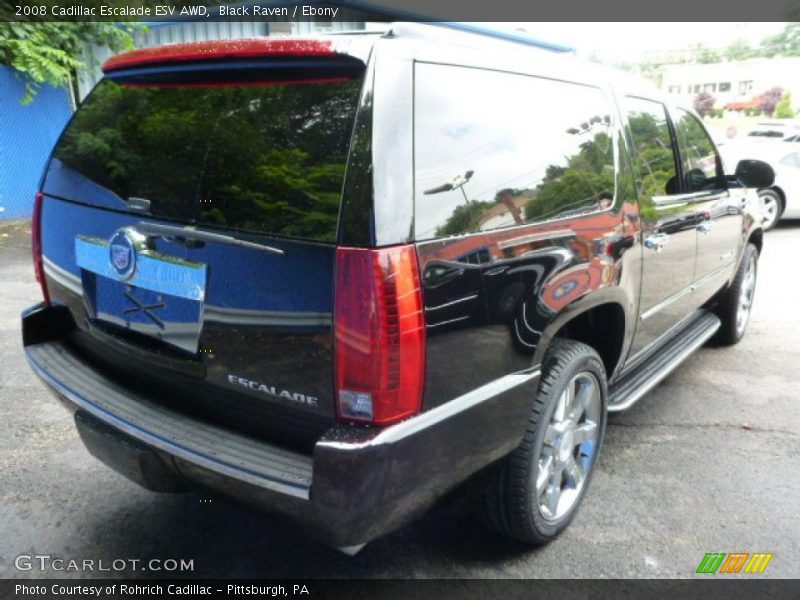 Black Raven / Ebony 2008 Cadillac Escalade ESV AWD