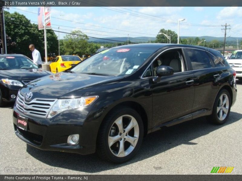 Black / Gray 2010 Toyota Venza V6 AWD