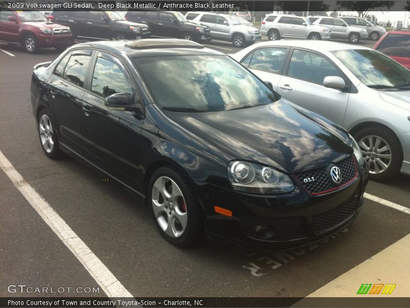 Deep Black Metallic / Anthracite Black Leather 2009 Volkswagen GLI Sedan