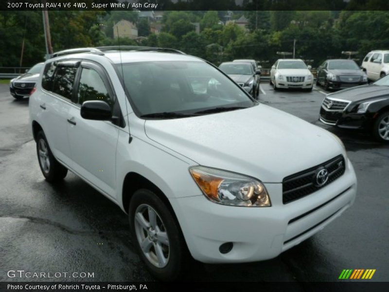 Super White / Ash Gray 2007 Toyota RAV4 V6 4WD