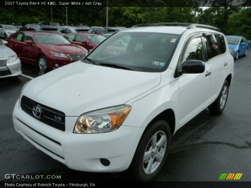 Super White / Ash Gray 2007 Toyota RAV4 V6 4WD
