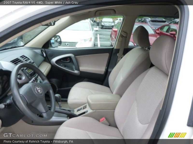 Super White / Ash Gray 2007 Toyota RAV4 V6 4WD