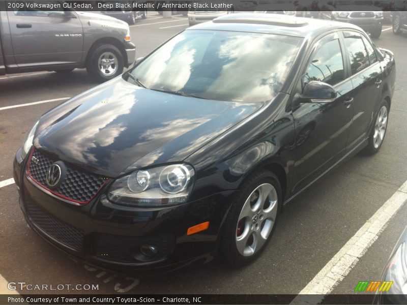 Deep Black Metallic / Anthracite Black Leather 2009 Volkswagen GLI Sedan