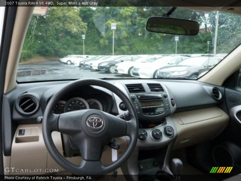 Super White / Ash Gray 2007 Toyota RAV4 V6 4WD