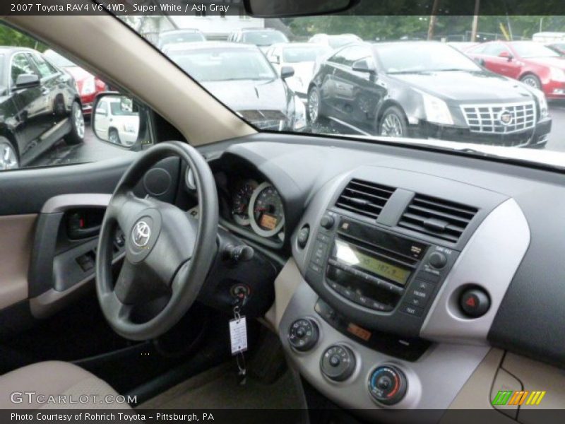Super White / Ash Gray 2007 Toyota RAV4 V6 4WD