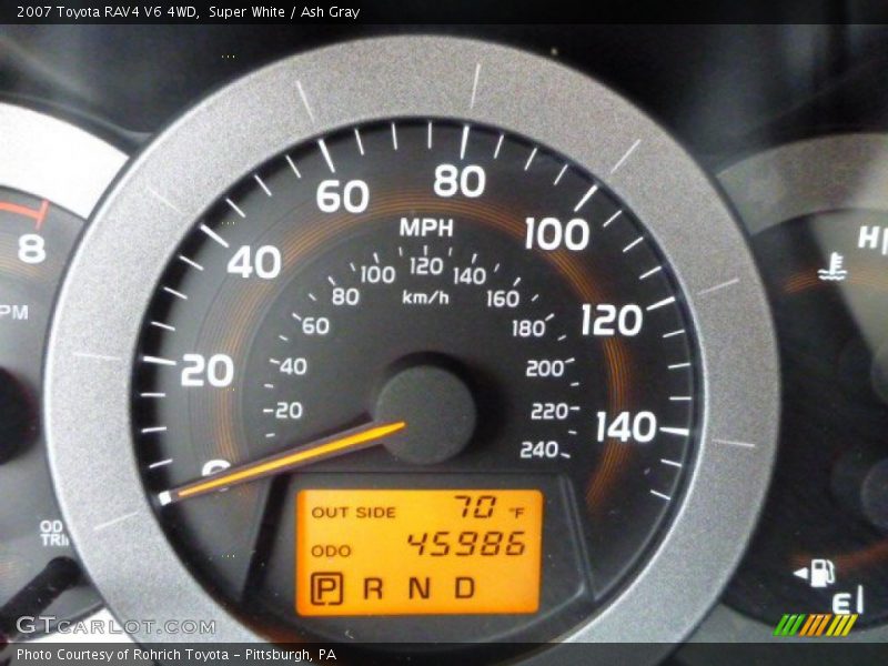 Super White / Ash Gray 2007 Toyota RAV4 V6 4WD