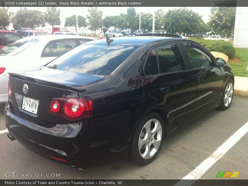 Deep Black Metallic / Anthracite Black Leather 2009 Volkswagen GLI Sedan