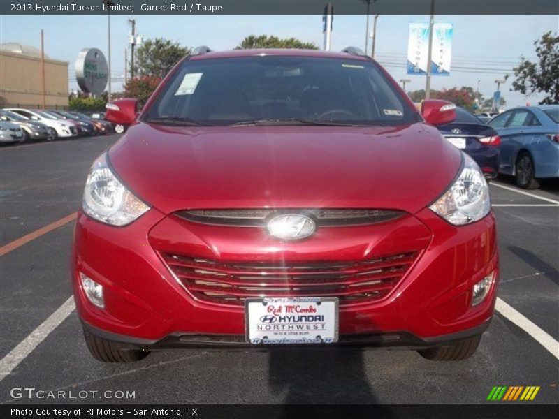 Garnet Red / Taupe 2013 Hyundai Tucson Limited