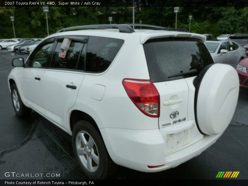 Super White / Ash Gray 2007 Toyota RAV4 V6 4WD