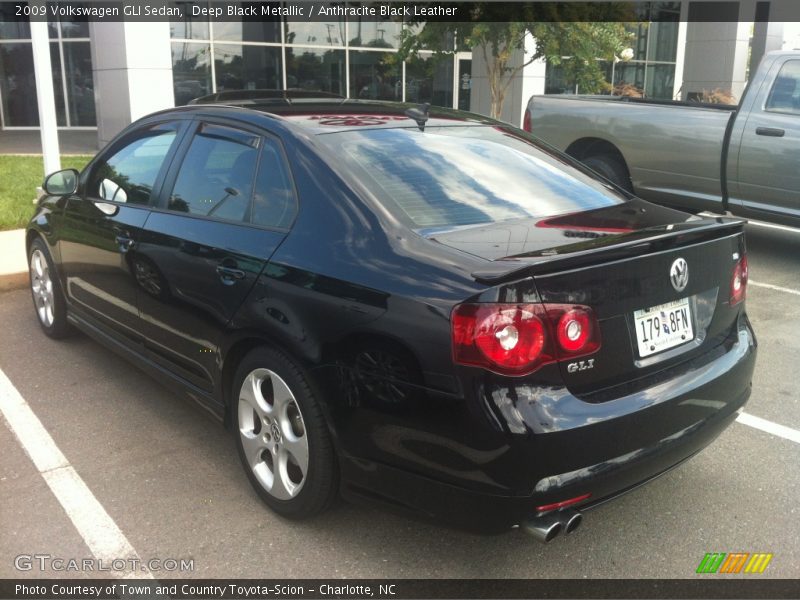 Deep Black Metallic / Anthracite Black Leather 2009 Volkswagen GLI Sedan