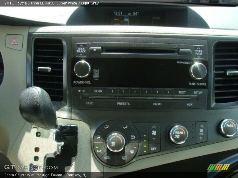 Super White / Light Gray 2011 Toyota Sienna LE AWD