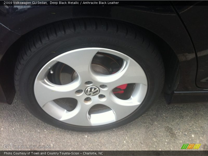Deep Black Metallic / Anthracite Black Leather 2009 Volkswagen GLI Sedan