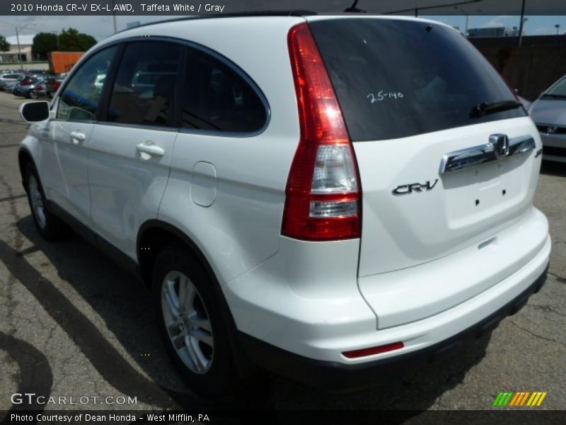 Taffeta White / Gray 2010 Honda CR-V EX-L AWD